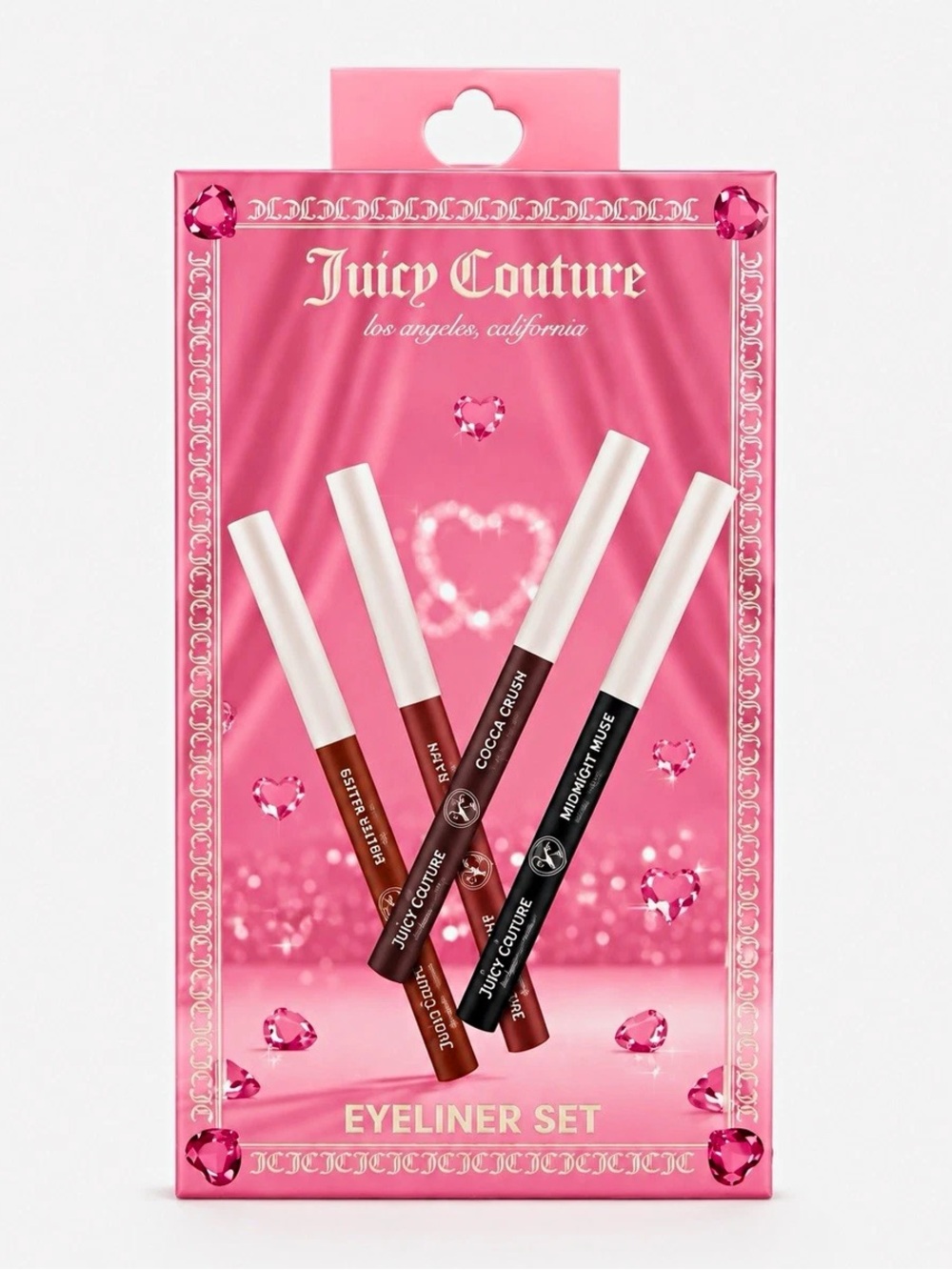Juicy Couture Pink Eyeliner Set – Brown & Black Shades